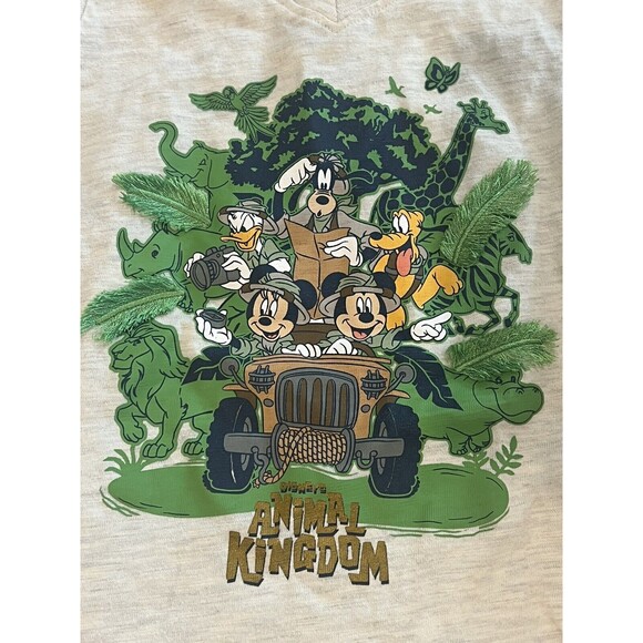 Disney Parks Animal Kingdom XS T-shirt Mickey Donald Goofy and Pluto - Picture 2 of 7